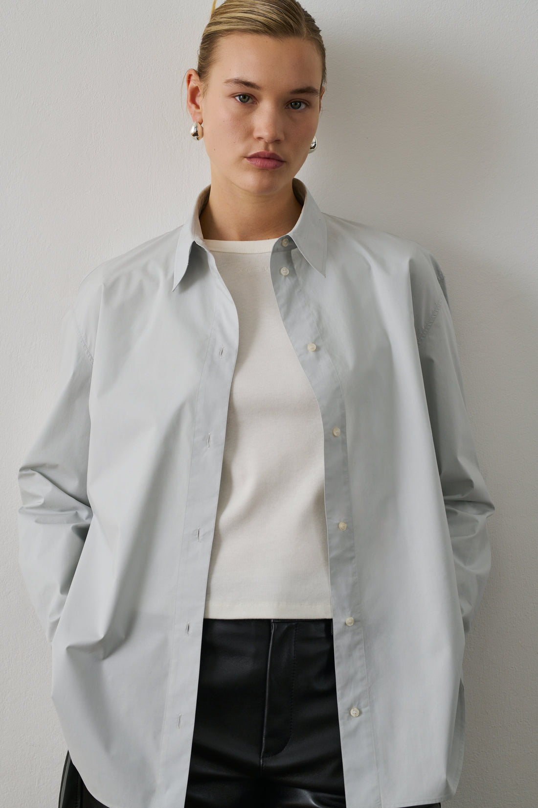 Chemise Grenade - Bleu Ciel - Coton - Femme