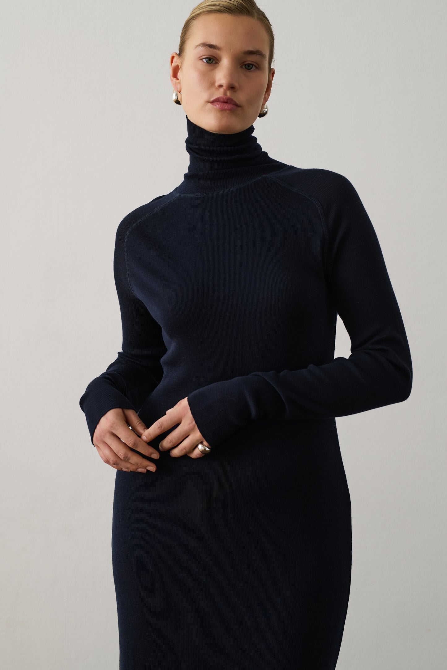 Robe Georgia - Deep Navy - Laine - Femme