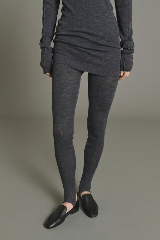 Jen Legging - Anthracite Grey - Wool - Women