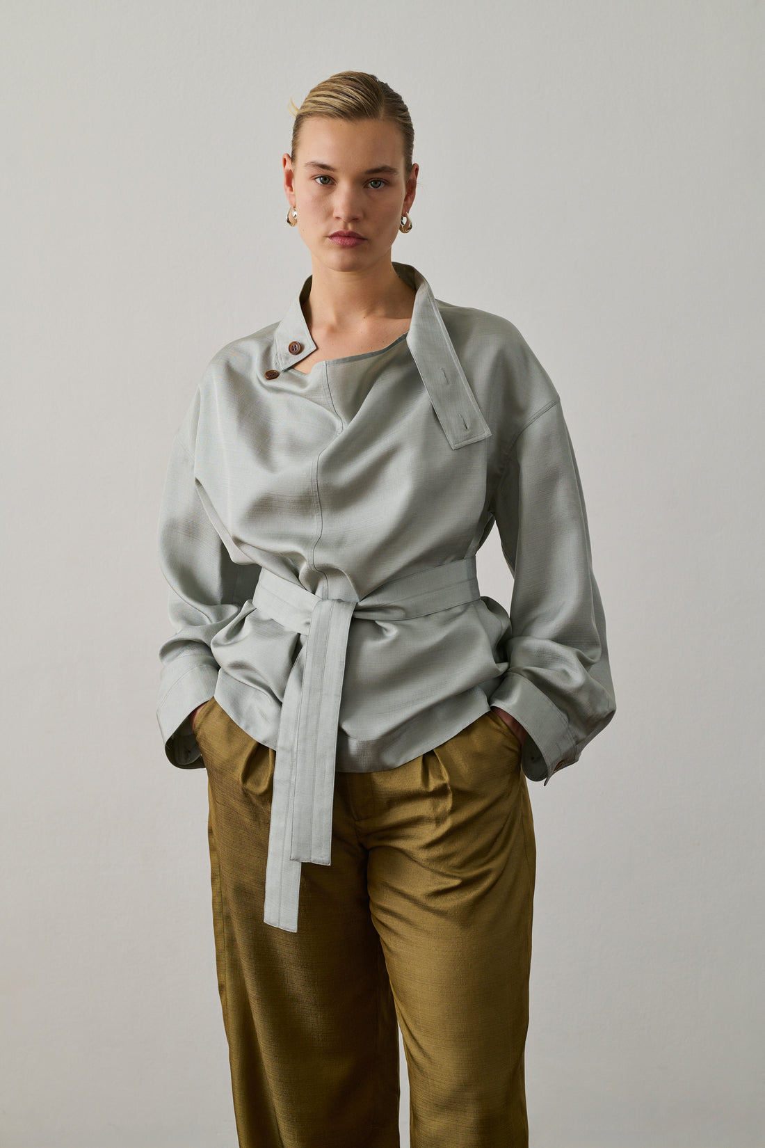 Chemise Felicite - Bleu Glacé - Soie - Femme