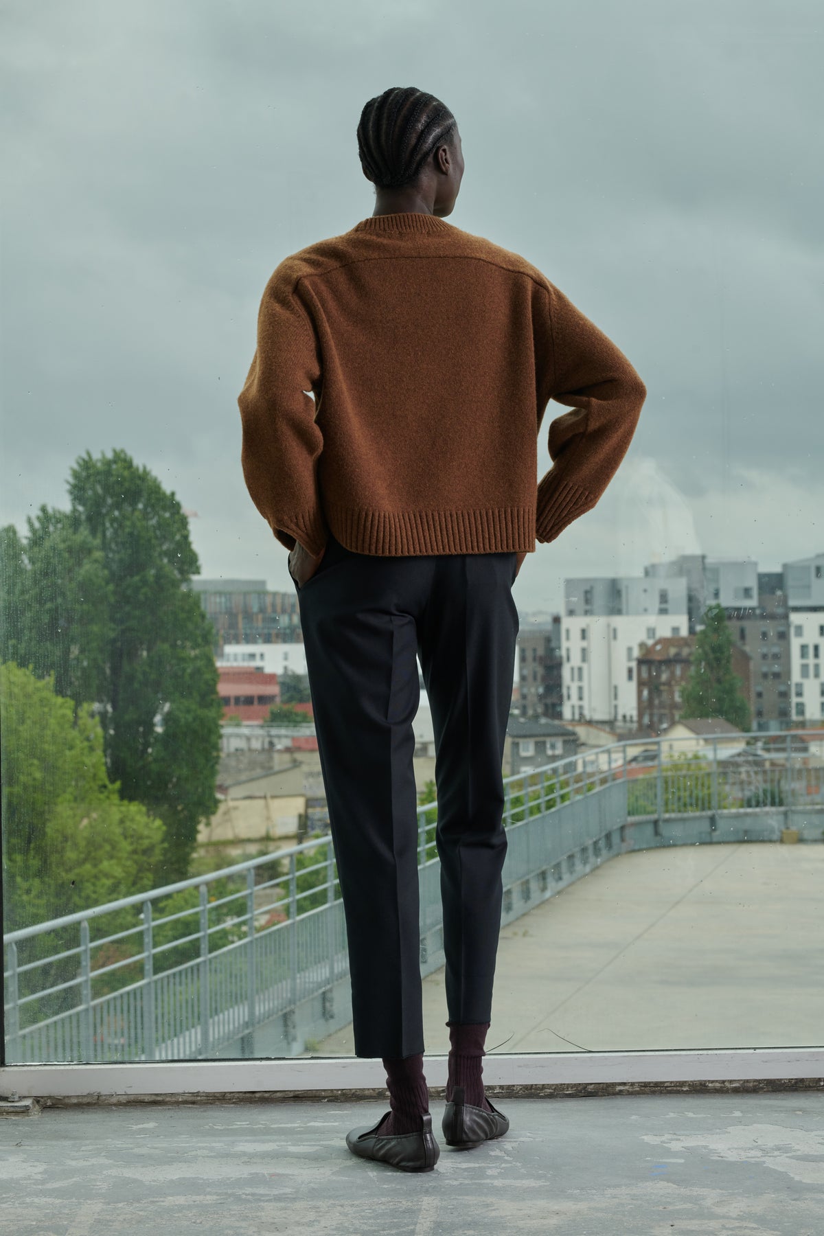 Adele Trousers - Black - Wool - Women vue 3