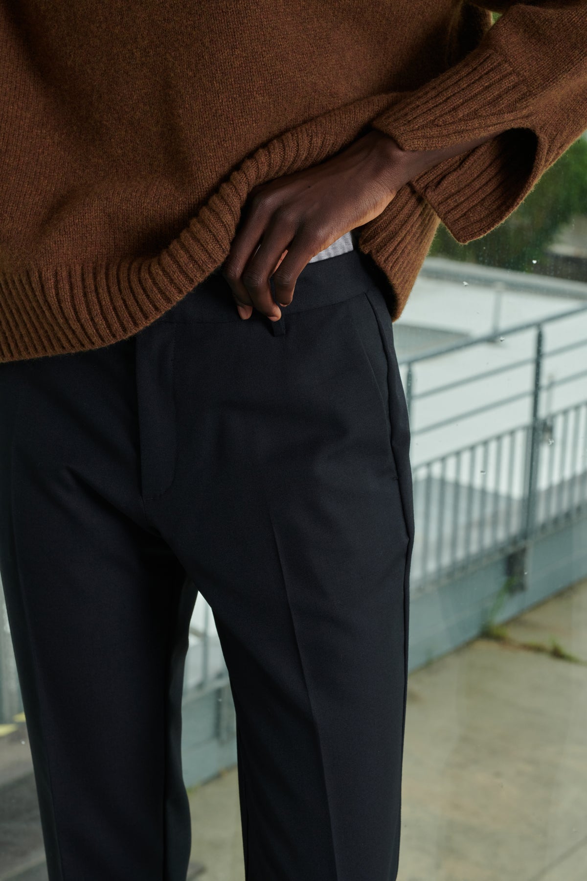 Adele Trousers - Black - Wool - Women vue 4