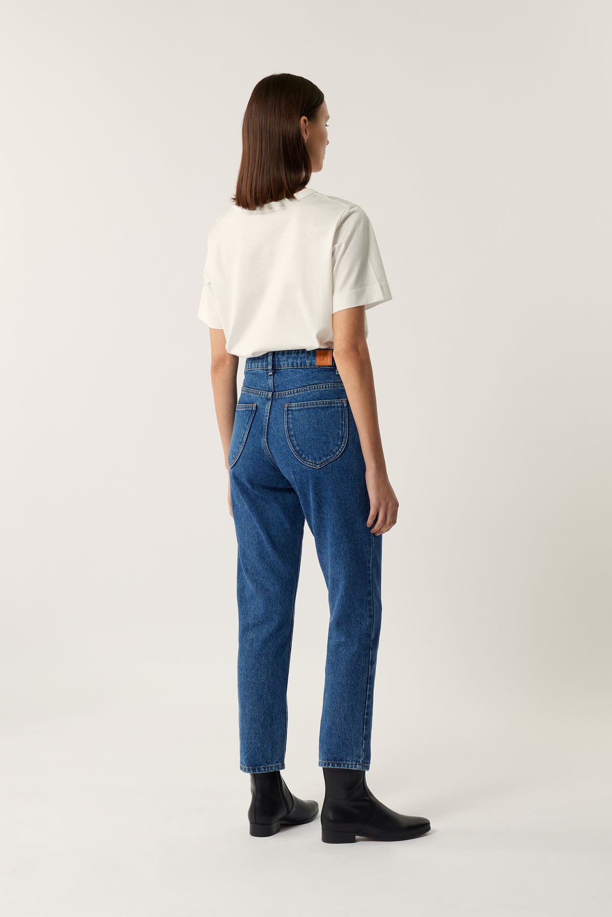 Barney Jeans - Washed Blue denim - Cotton - Women vue 3