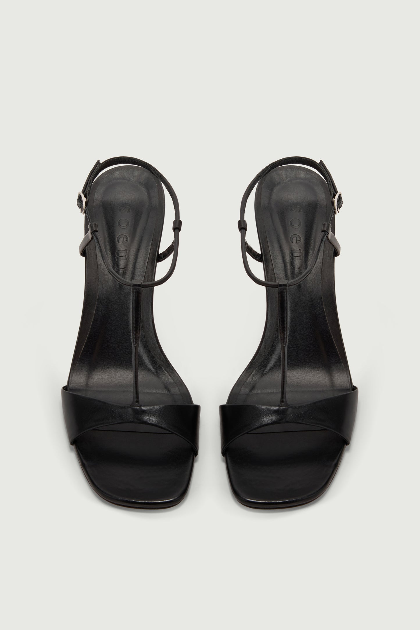 Cecilie sandals - Black Heeled Leather - Soeur