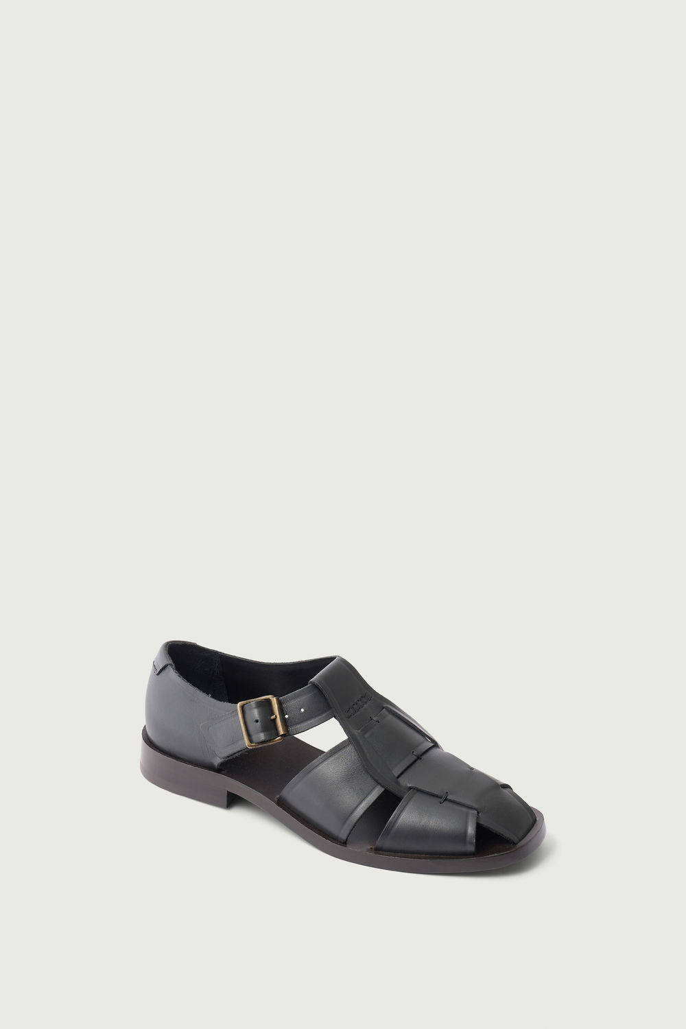 Sandales Velika - Gris Anthracite - Cuir - Femme vue 2