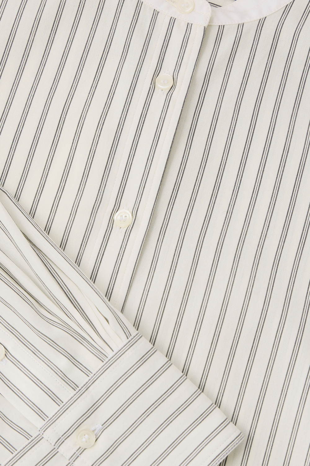 Chemise Bermudes - Blanc Cassé/Noir - Coton - Femme vue 7