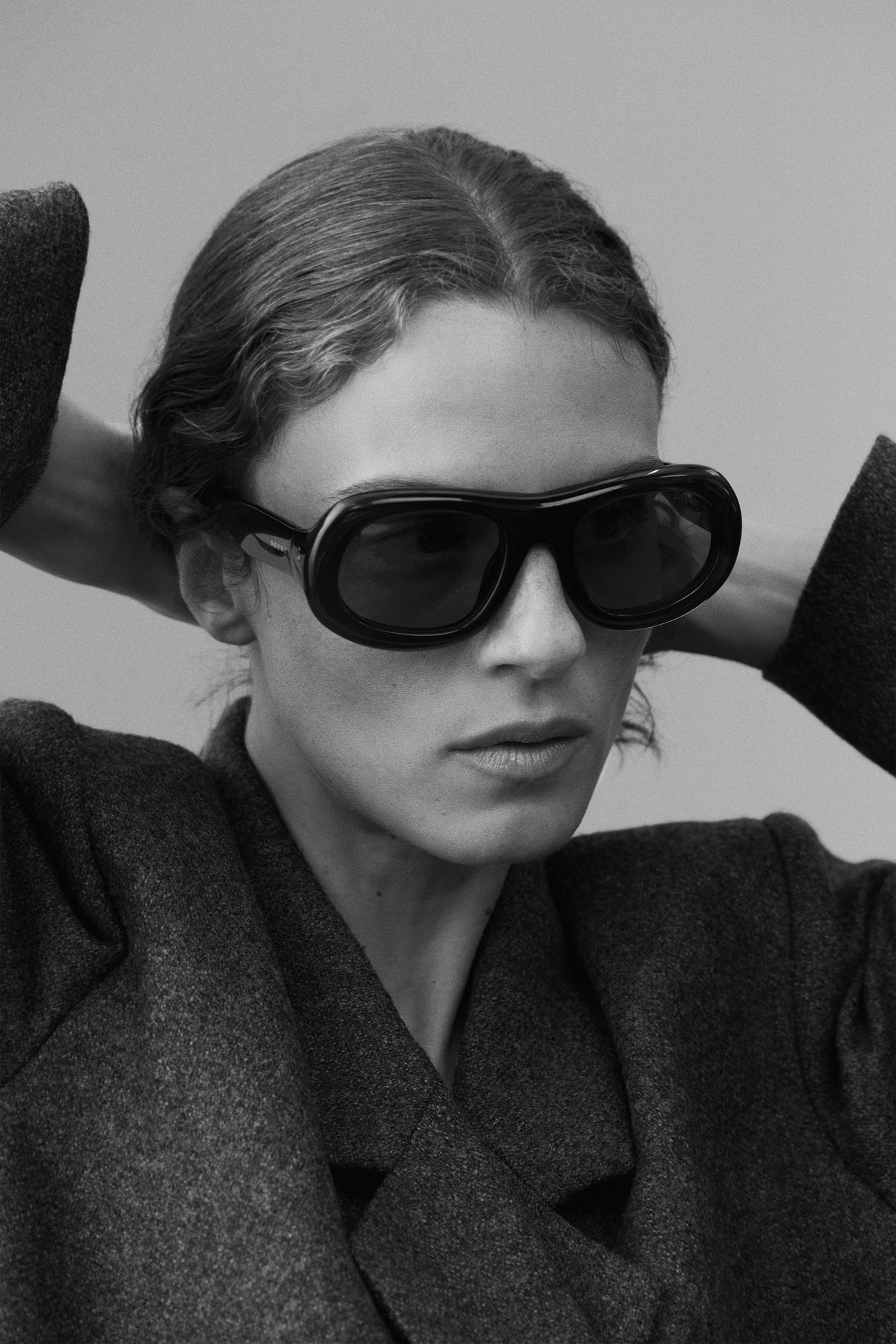 Lunettes de soleil Lee - Gris anthracite - Femme vue 3