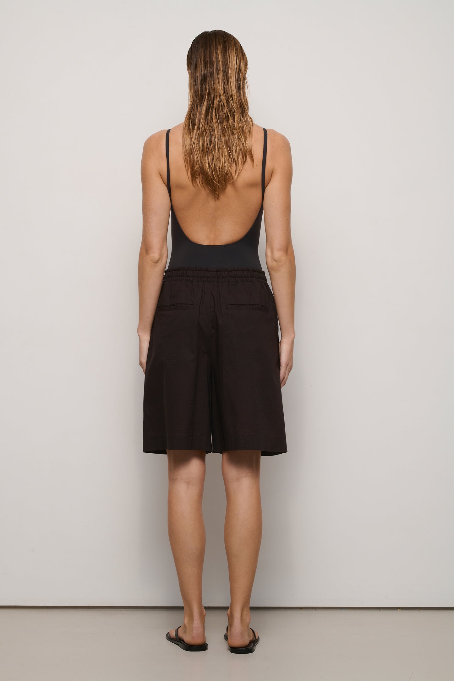 Short Pantaloncini - Chocolat - Coton - Femme
