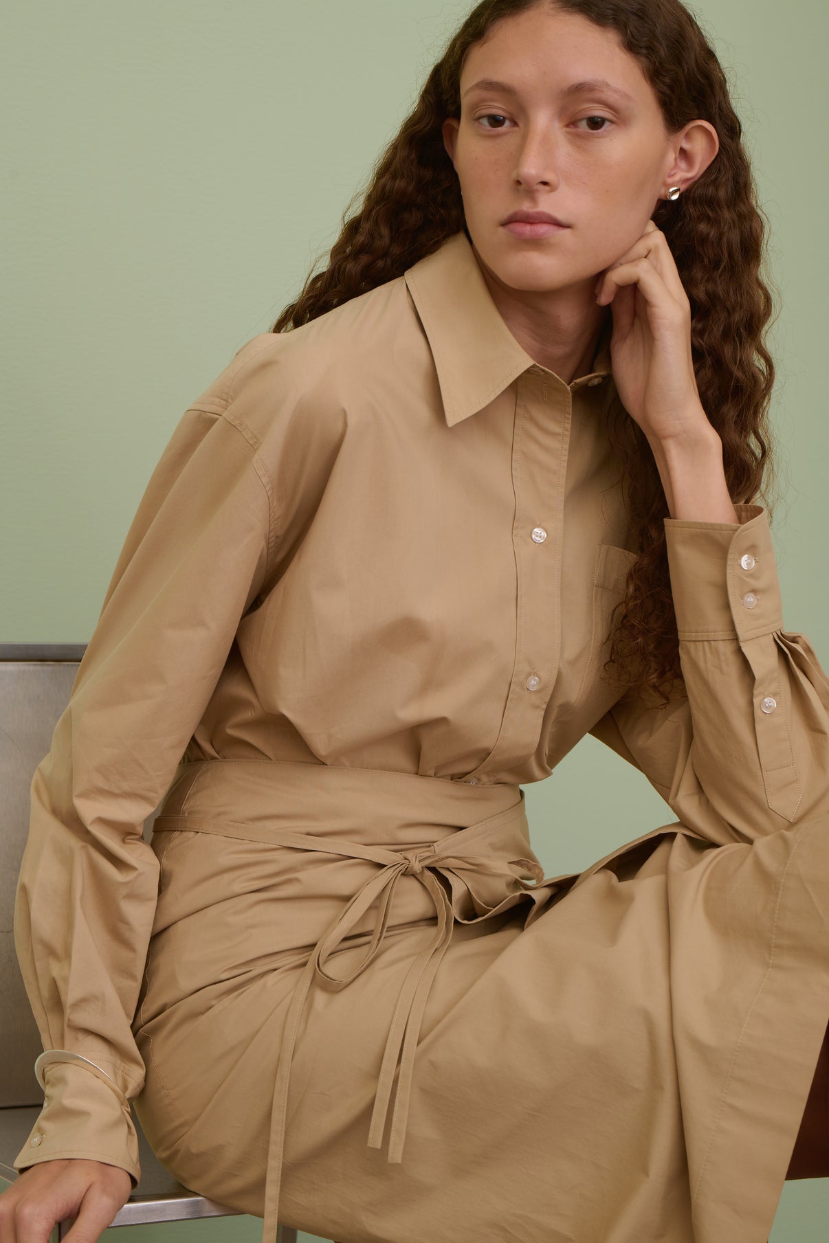 Boucle d'oreille - Argent - Ligne Plate - Femme vue 4