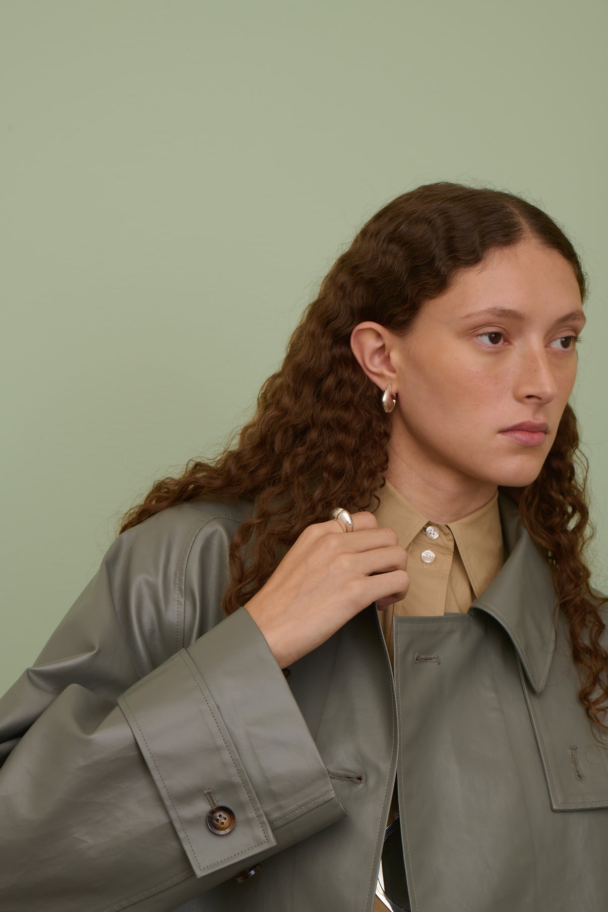 Boucles d'oreilles Mini - Argent - Ligne Plate - Femme vue 4