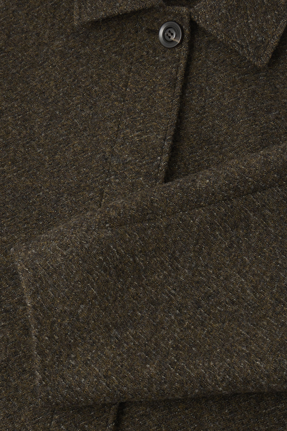 Manteau Guilhem - Kaki Chiné - Laine - Femme vue 6