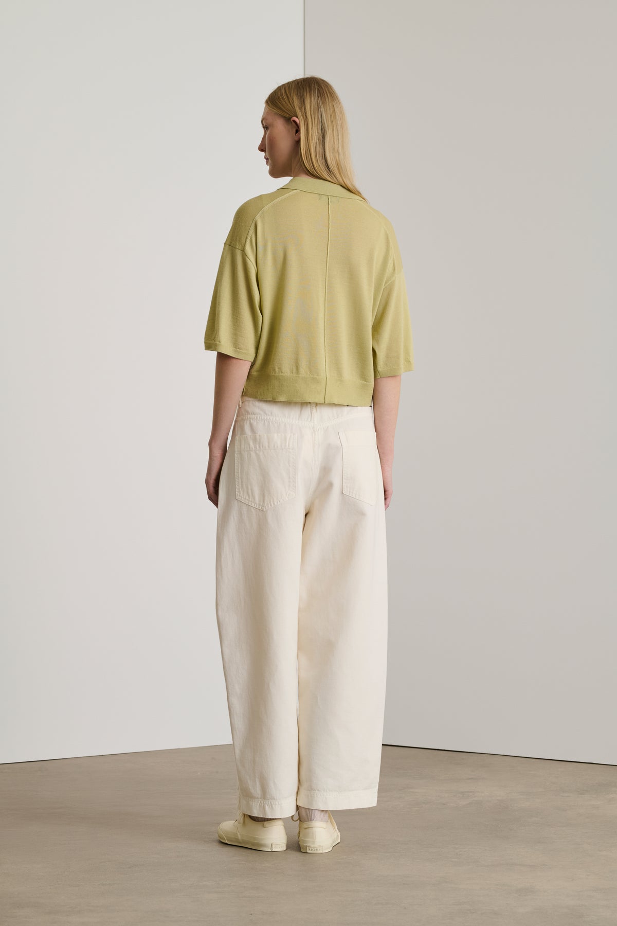 Elton Polo - Sage - Wool - Women vue 2
