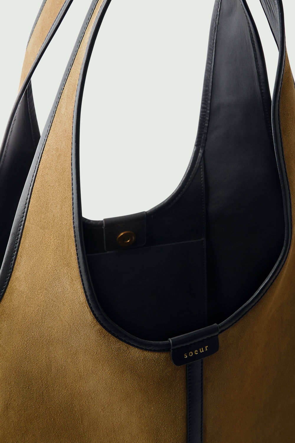 Cabas Douce - Bronze/Noir - Cuir - Femme