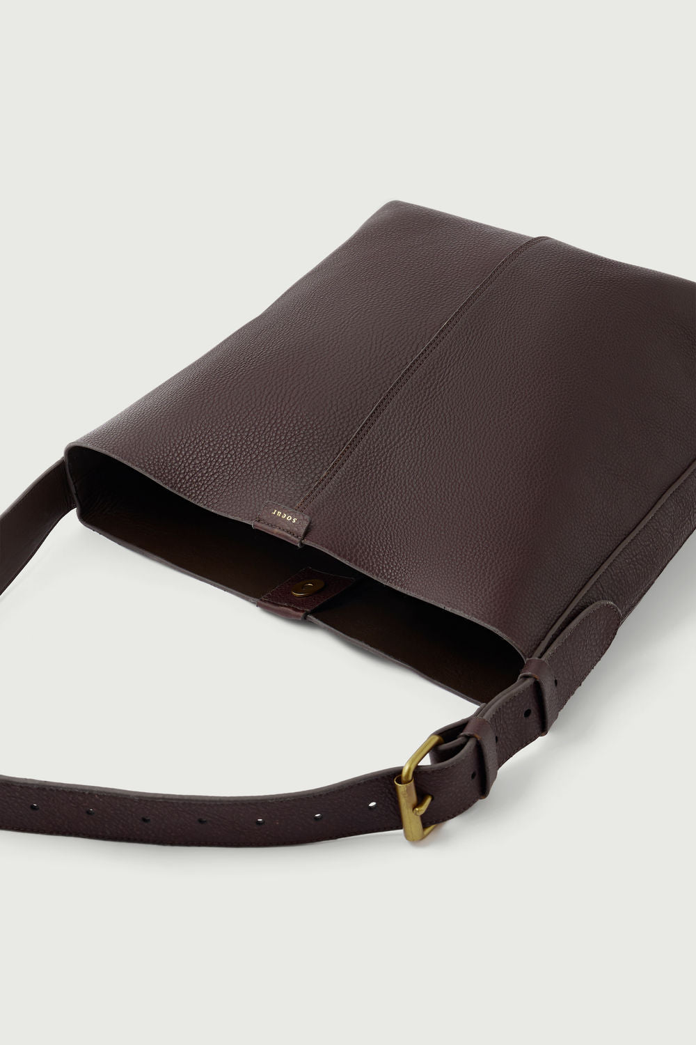 Sac Saudade - Marron Foncé - Cuir - Femme vue 6