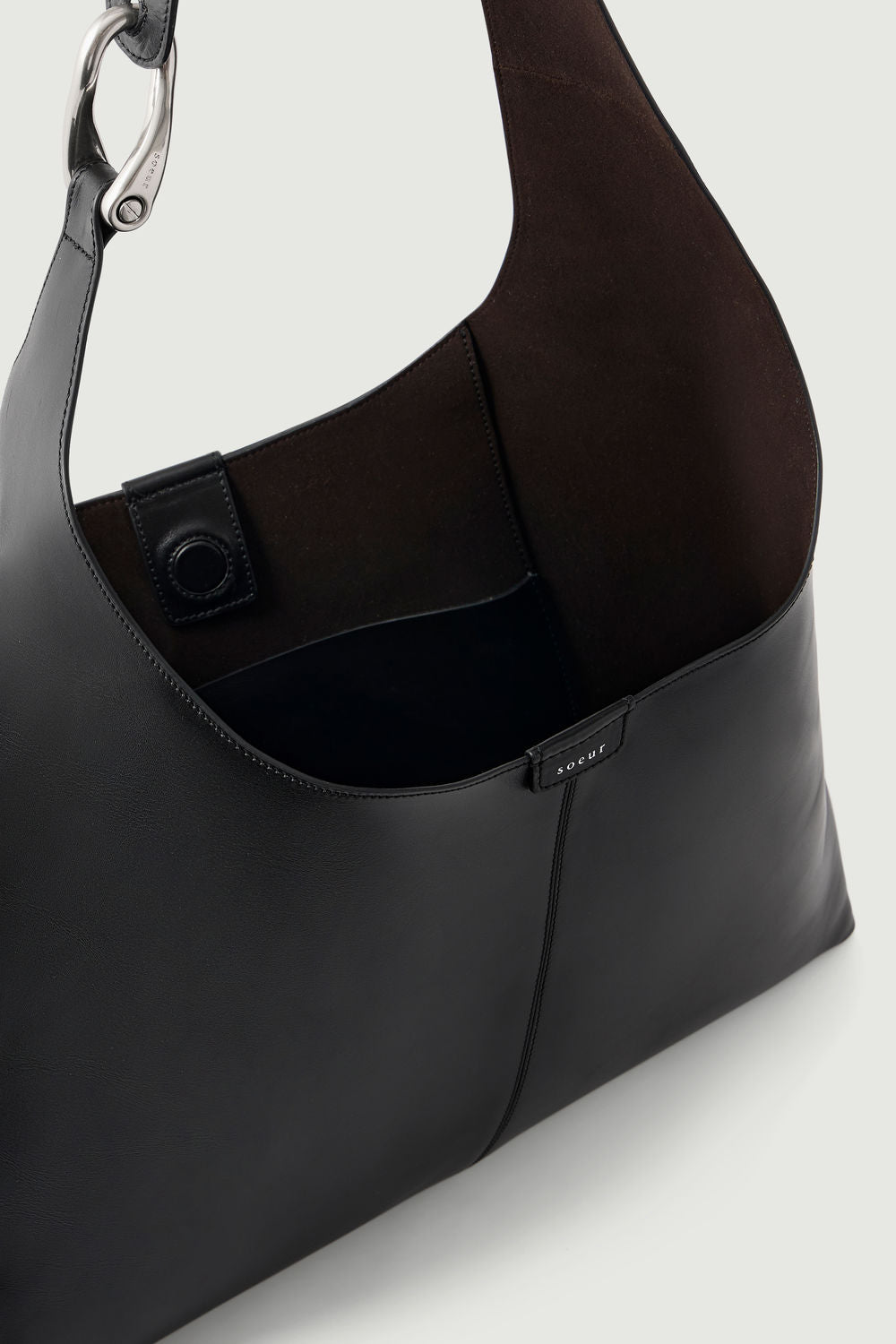 Sac Cosima - Noir - Cuir - Femme vue 6