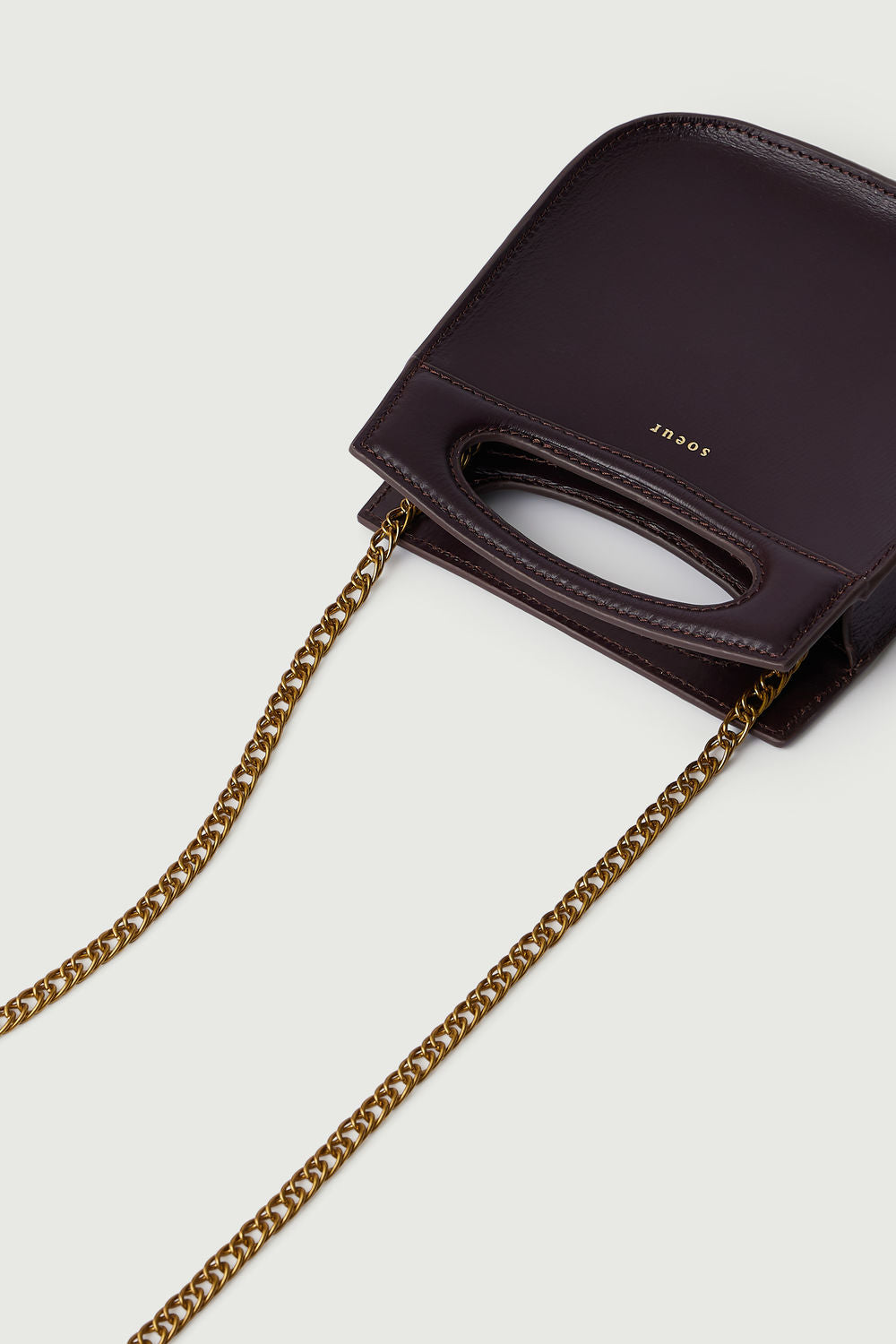 Sac Cheri Mini - Bordeaux Foncé - Cuir - Femme vue 4