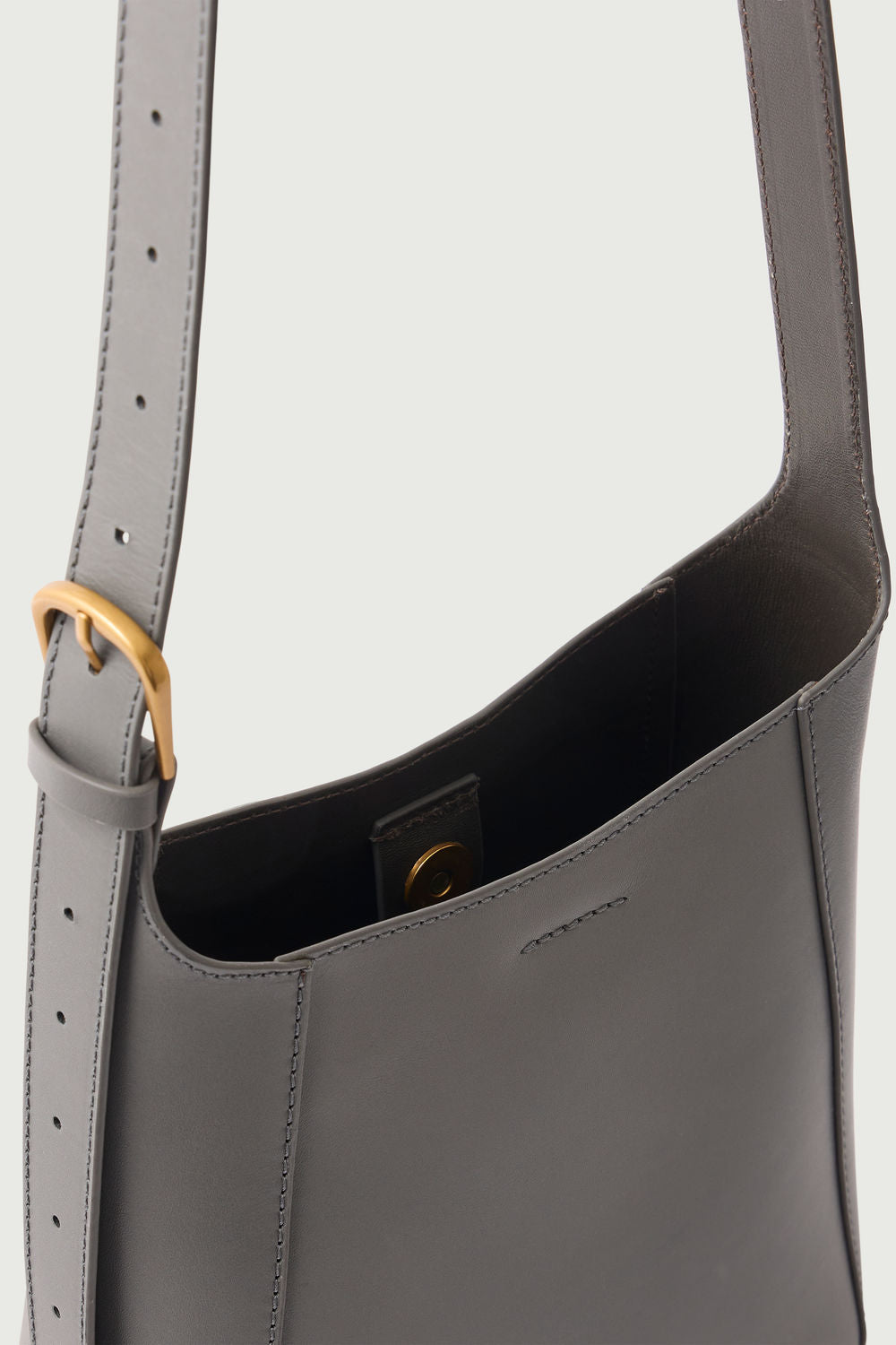 Sac Uma Mini - Graphite - Cuir - Femme vue 5