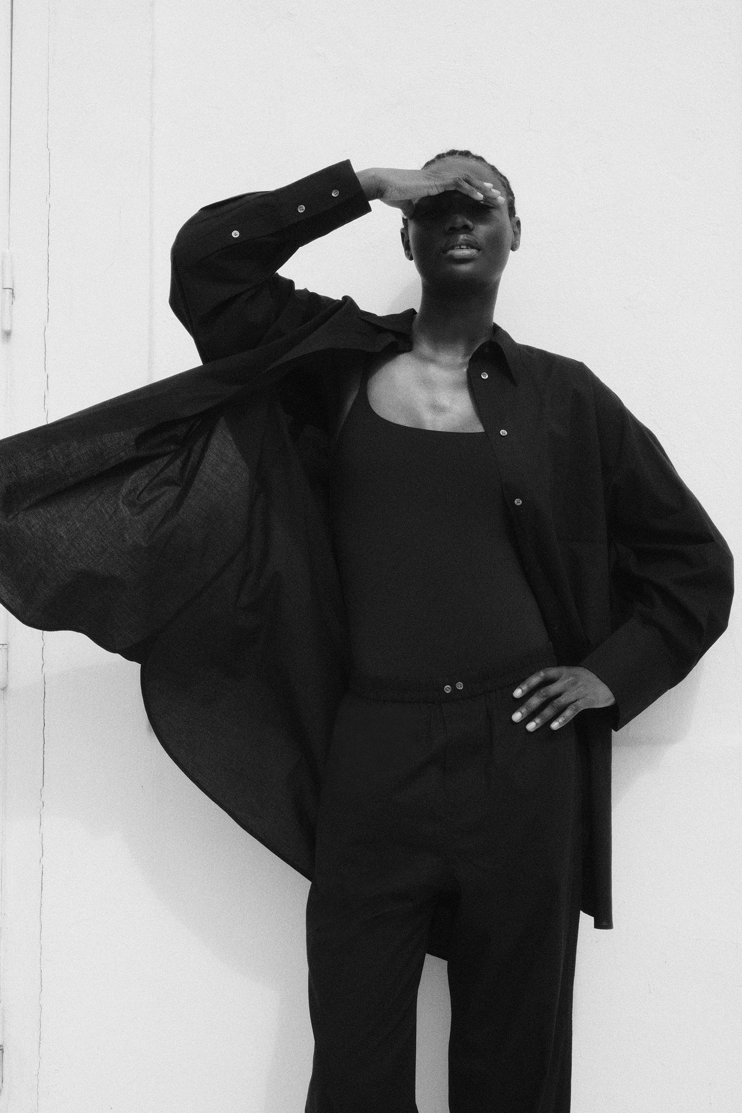 Pantalon Pantaloni - Chocolat - Coton - Femme